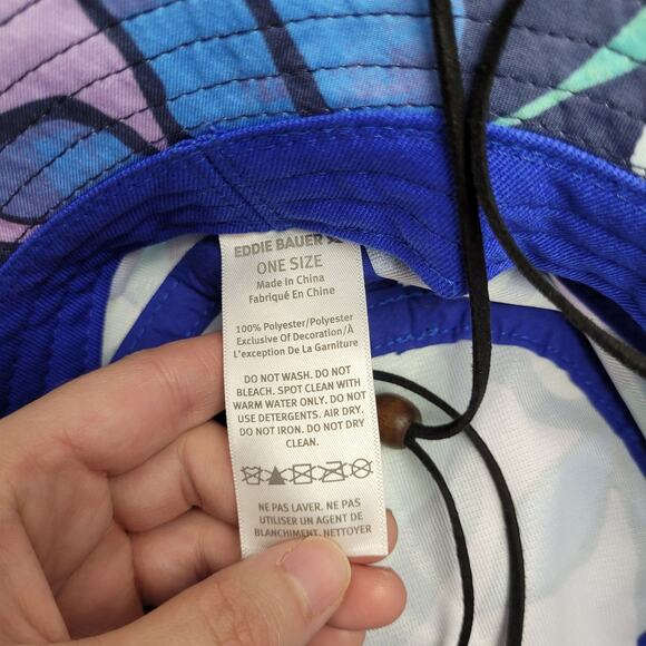 Eddie bauer Paradise packable wide brim sun hat tropical - Picture 5 of 6